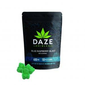 Blue Raspberry Blasts CBD Daze Edibles