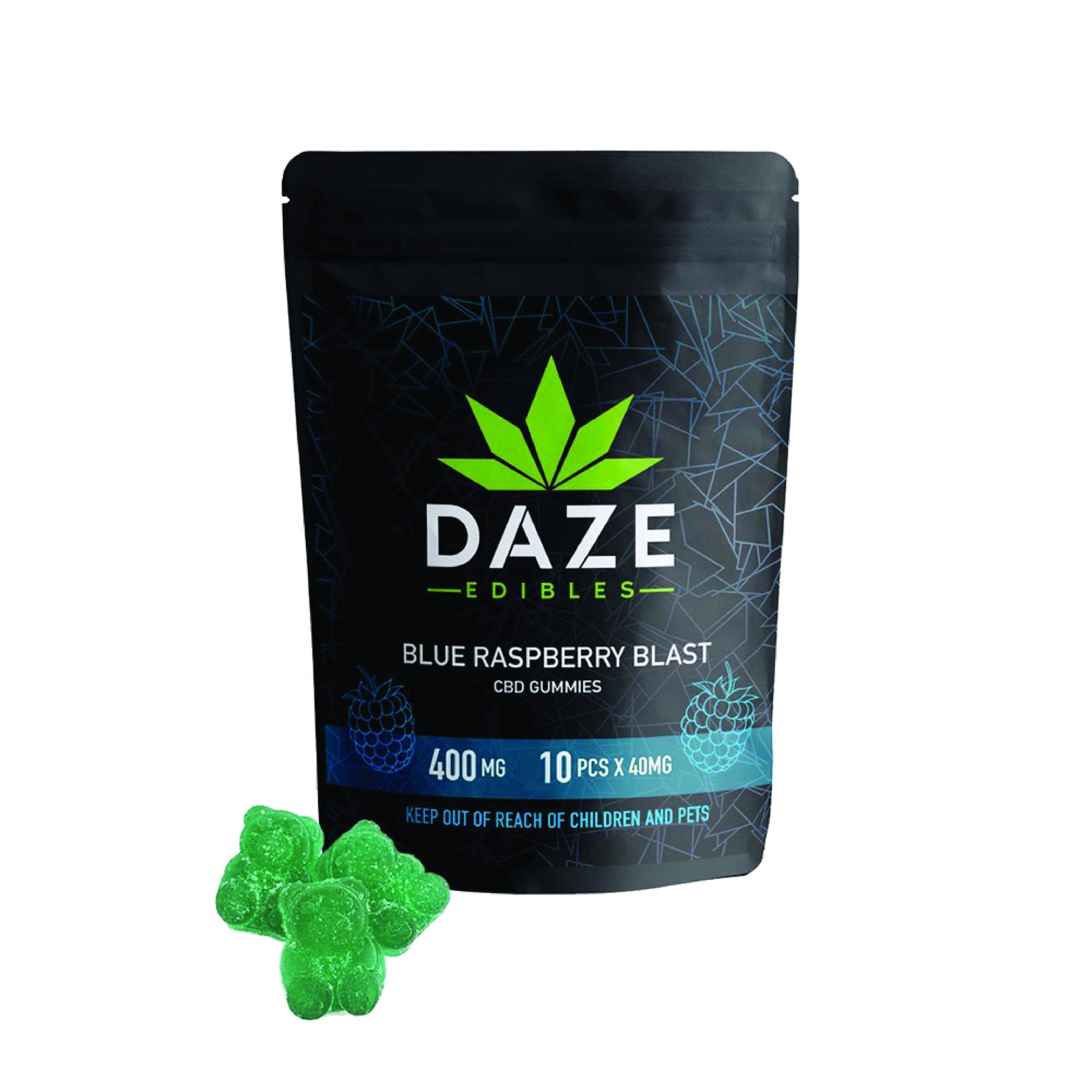 Blue Raspberry Blasts CBD Daze Edibles
