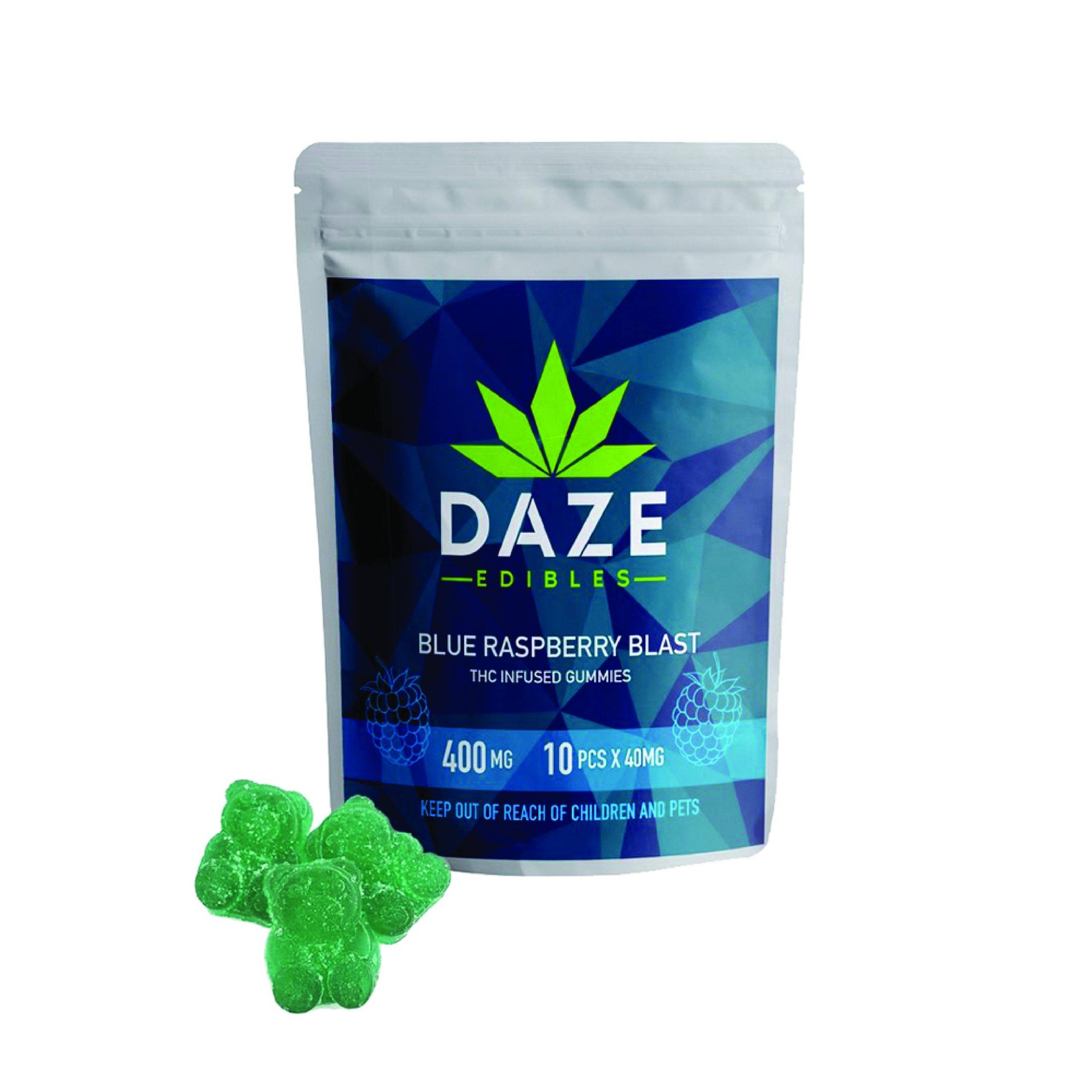 Blue Raspberry Blasts Daze Edibles