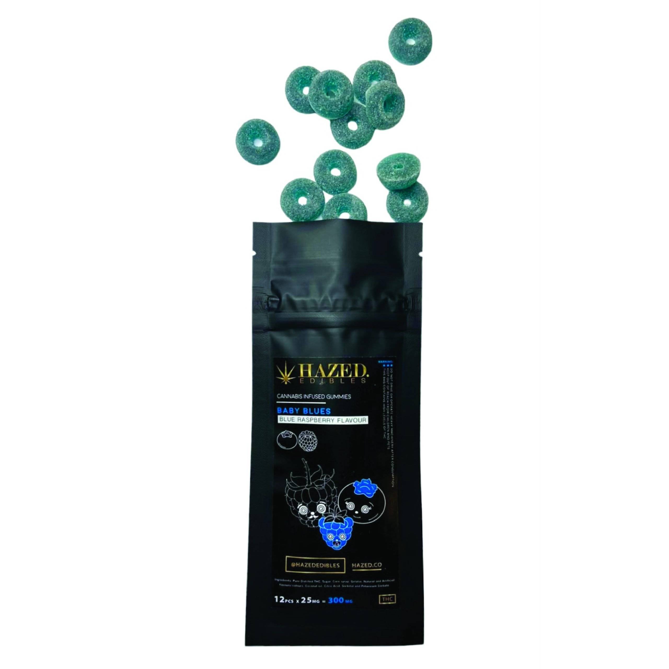 Blue Raspberry Hazed Edibles