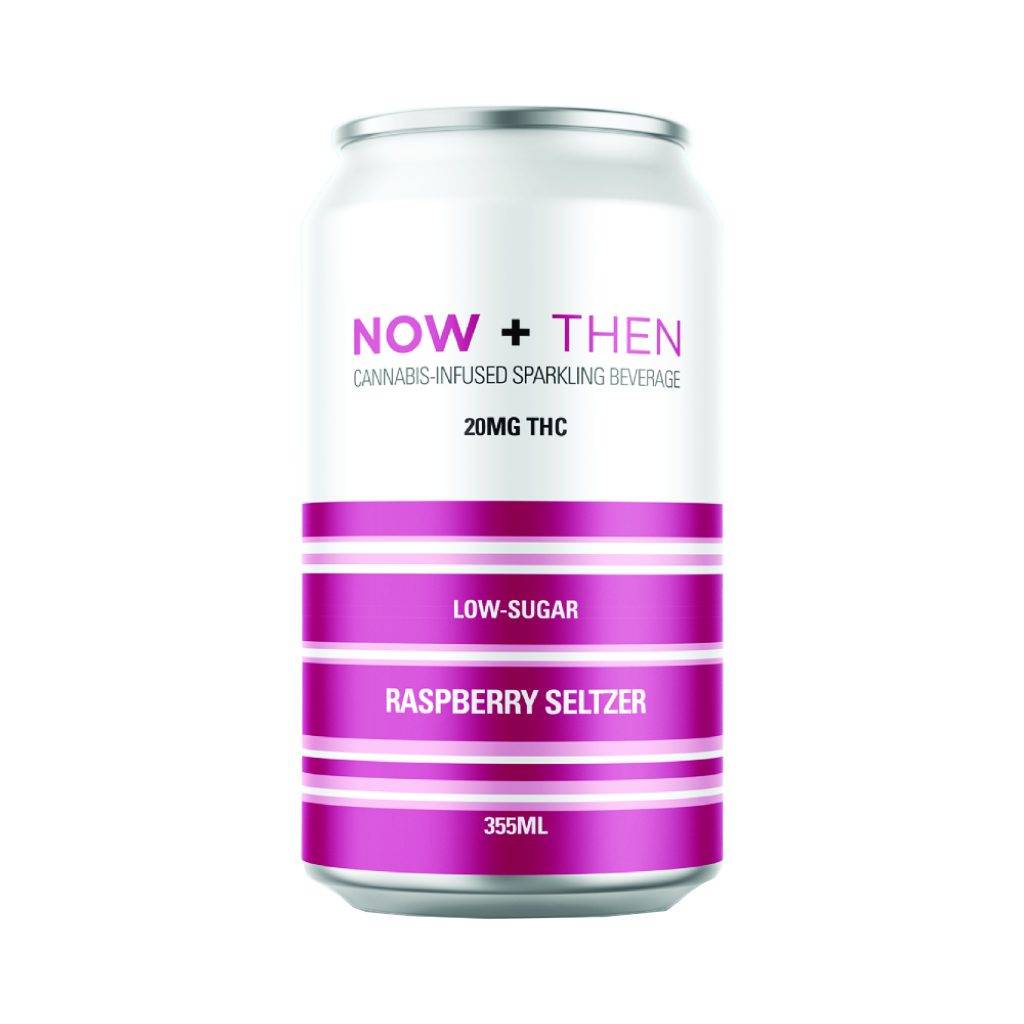 Now Then THC Raspberry Seltzer 20mg THC