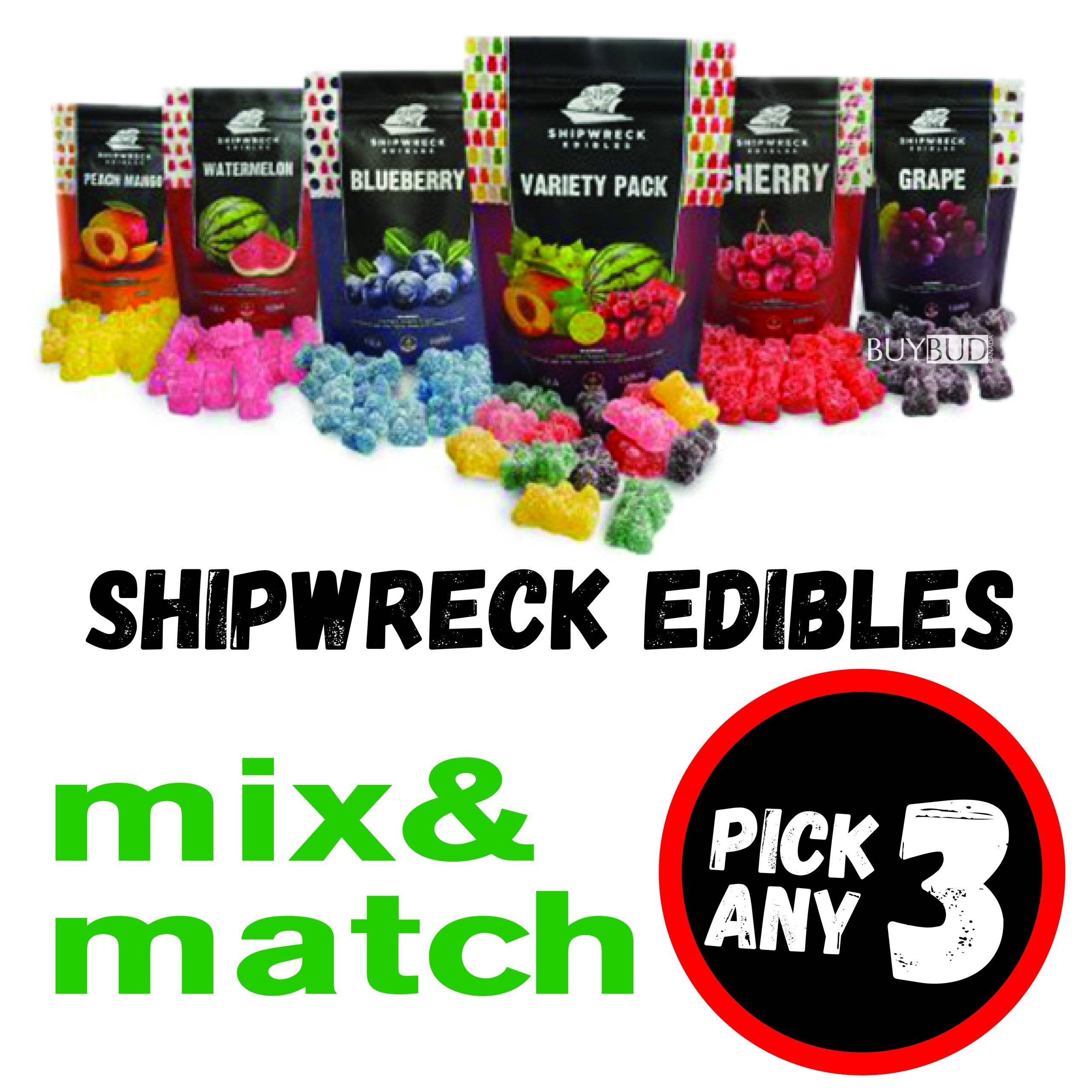 Pick Any 3 Shipwreck Edibles