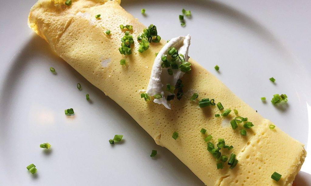 Cannabis Infused Omelette with Wild Mushrooms and Gruyere Cheese