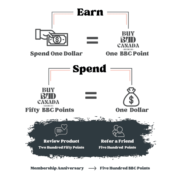 Buy Bud Rewards Points Diagram