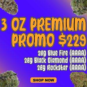 3 oz premium cannabis promo