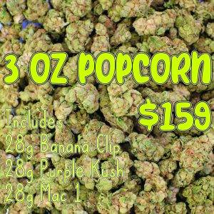 3 oz popcorn cannabis