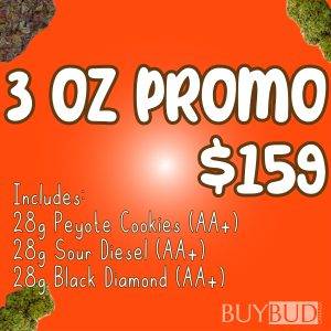 3 oz cannabis promo