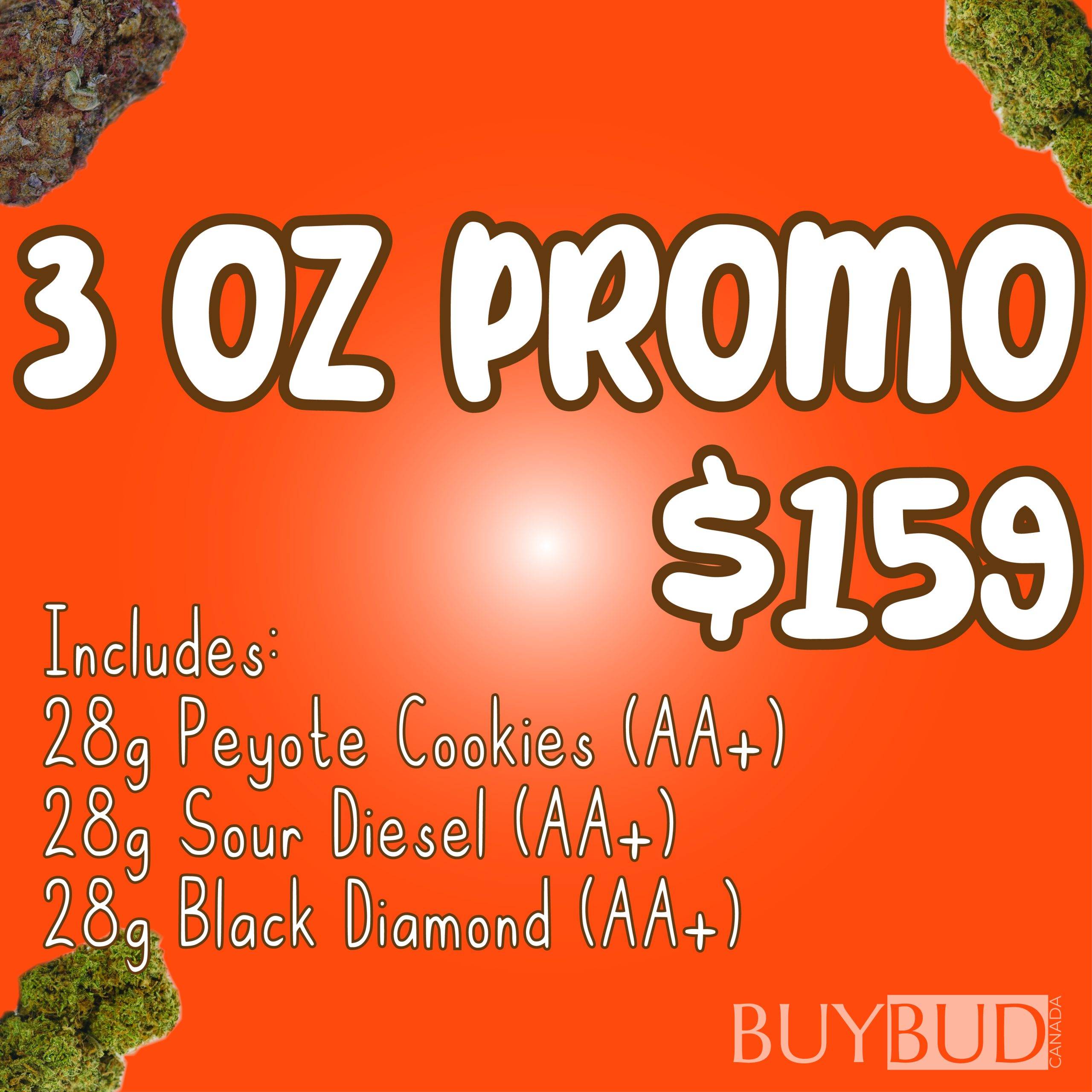 3 oz cannabis promo