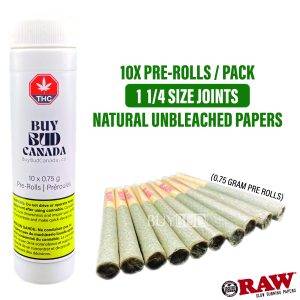 pre rolls 10 pack raw