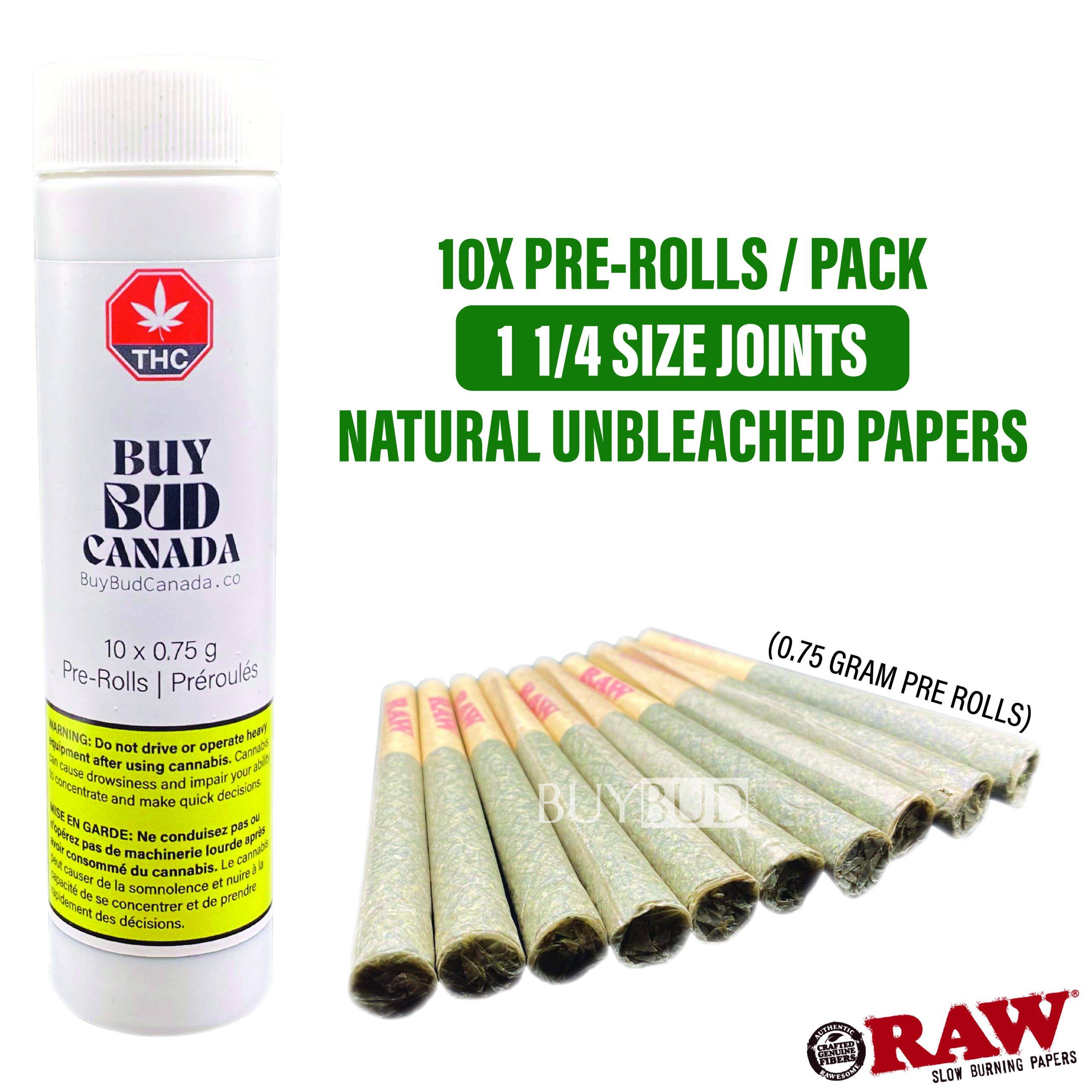 pre rolls 10 pack raw