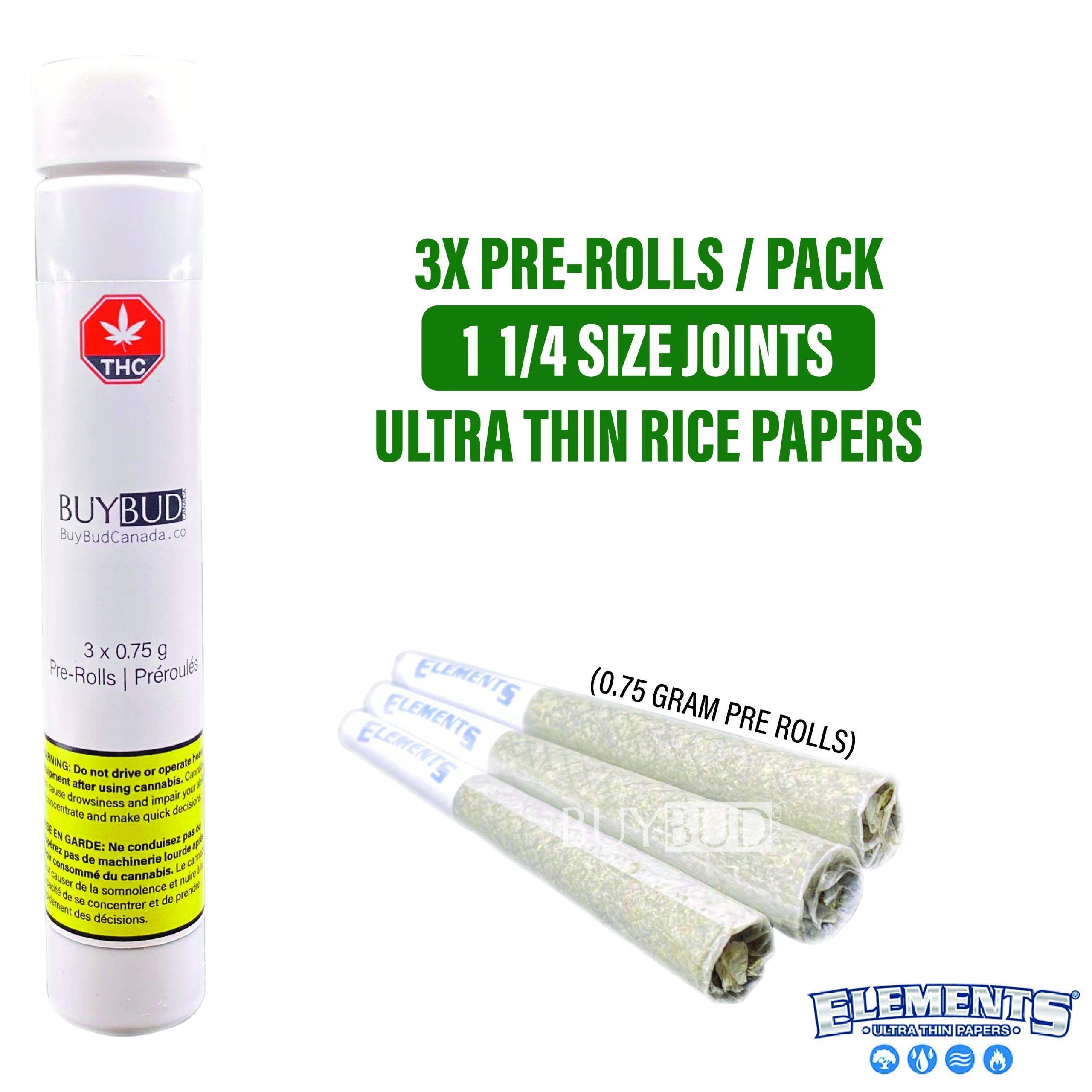 pre rolls 3 pack elements