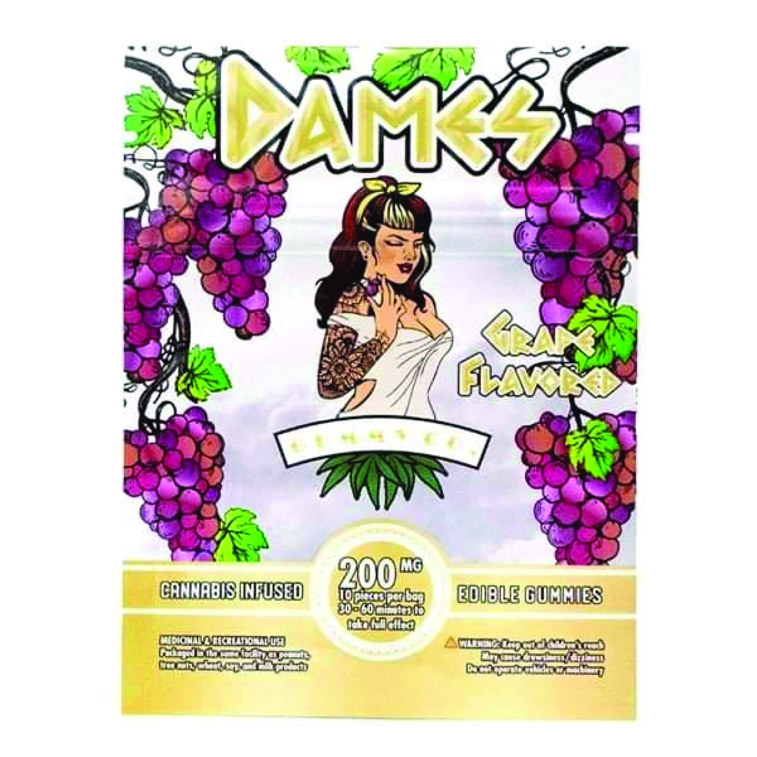 dames grape thc gummies
