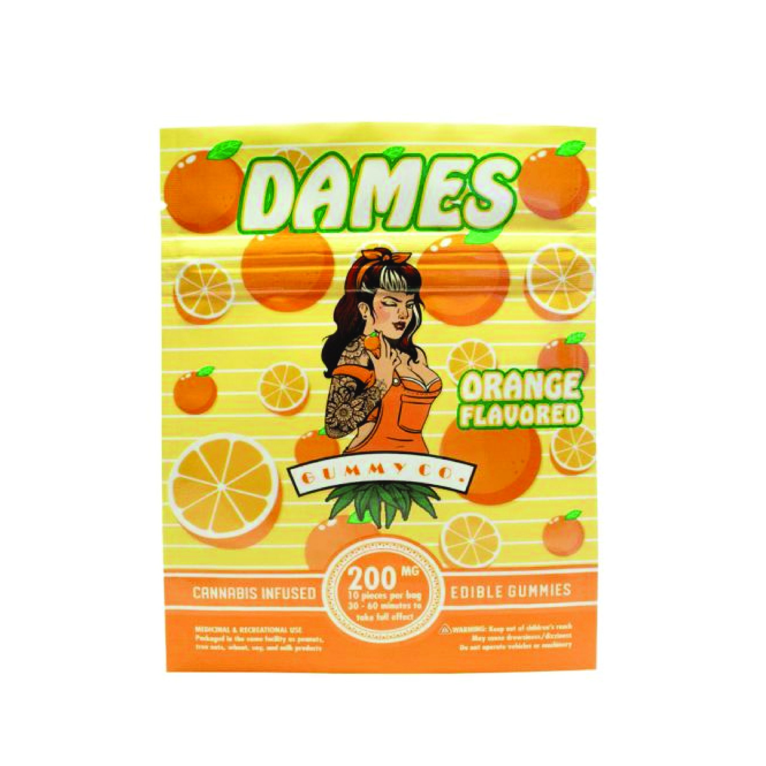 dames orange thc gummies