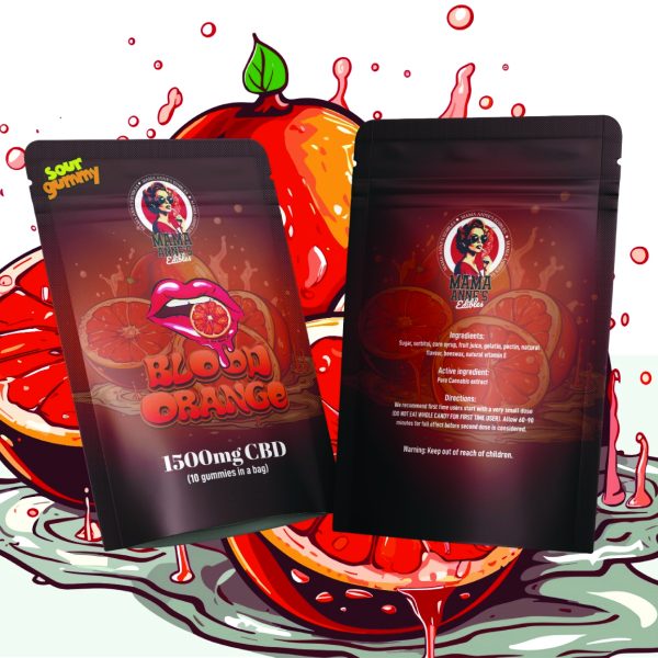 mama annes CBD blood orange gummies