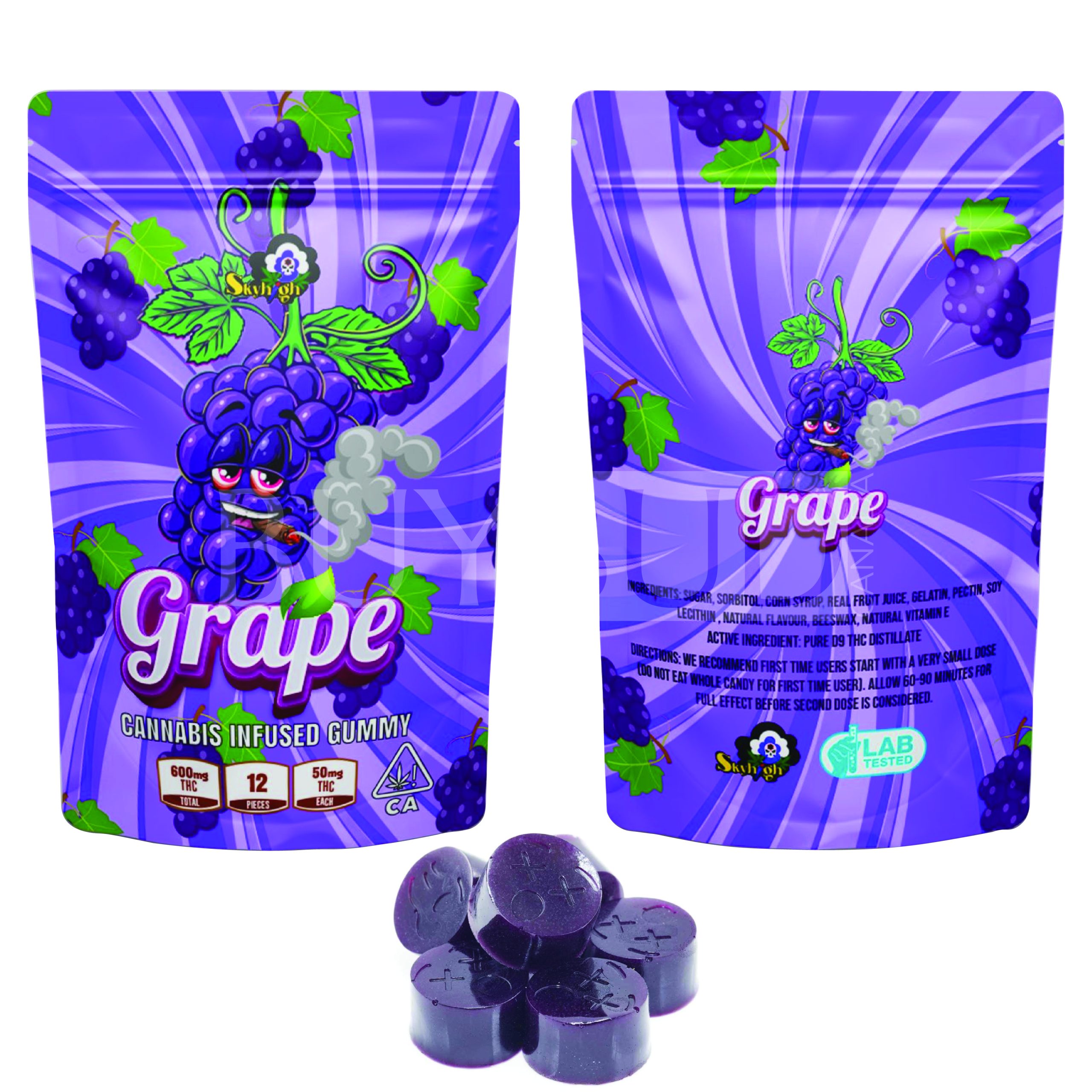 sky high grape THC gummies
